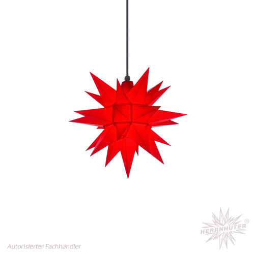 Herrnhuter Stern Ø 40 cm, rot, Selbstmontage, aus Kunststoff (A4 rot) für den Innen- und Aussenbereich